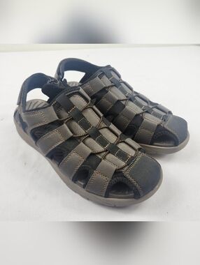 Skechers Men's 11 M Brown and Black Sport Fisherman Sandals NEW